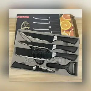 6pcs Wavy Knife Set 6500
