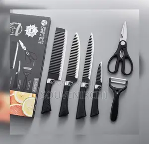 6pcs Wavy Knife Set 6500