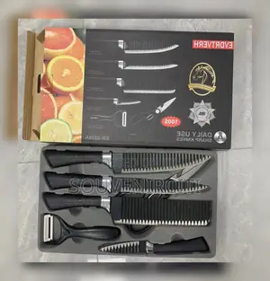 6pcs Wavy Knife Set 6500