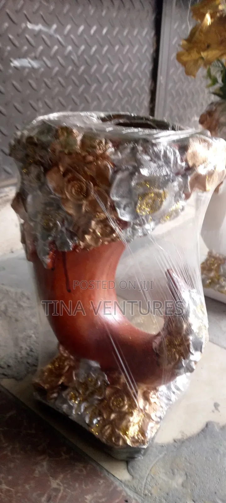 Artificial Flower and Vase Set