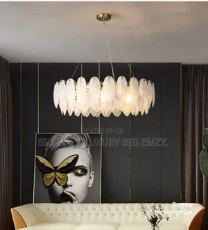 800mm Feather Chandelier Light