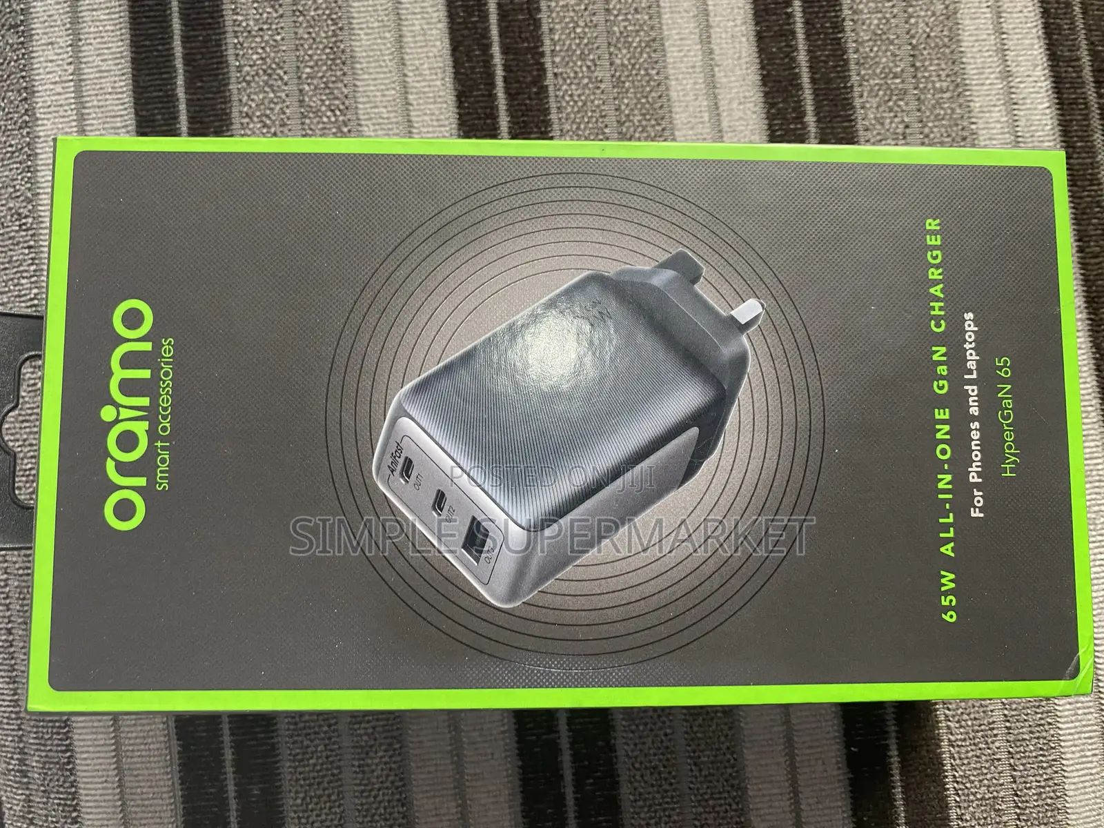 Oraimo Laptop Charger Hypergen Charger 65wats