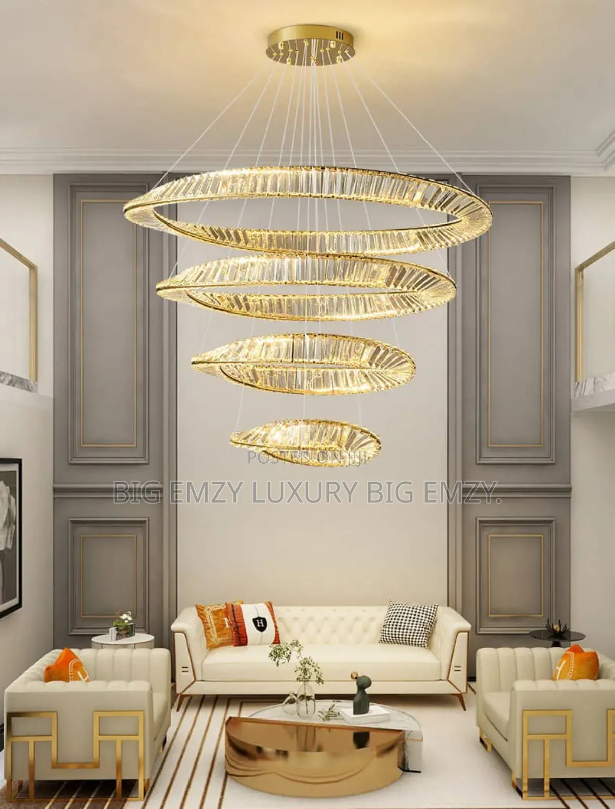 Living Room 4 Step Chandelier Light