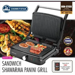 Master Chef 4 Slice-Professional Panini Grill/ Shawarma Toaster