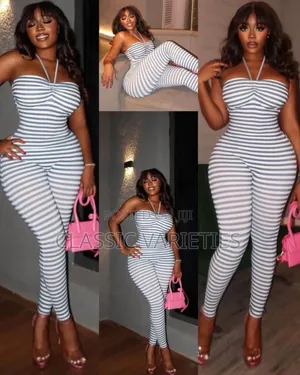Stripped Out Sexy Jumpsuit