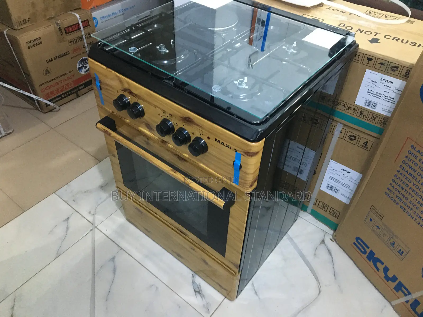 Maxi 3 + 1 Gas Stove – With Regulator Support