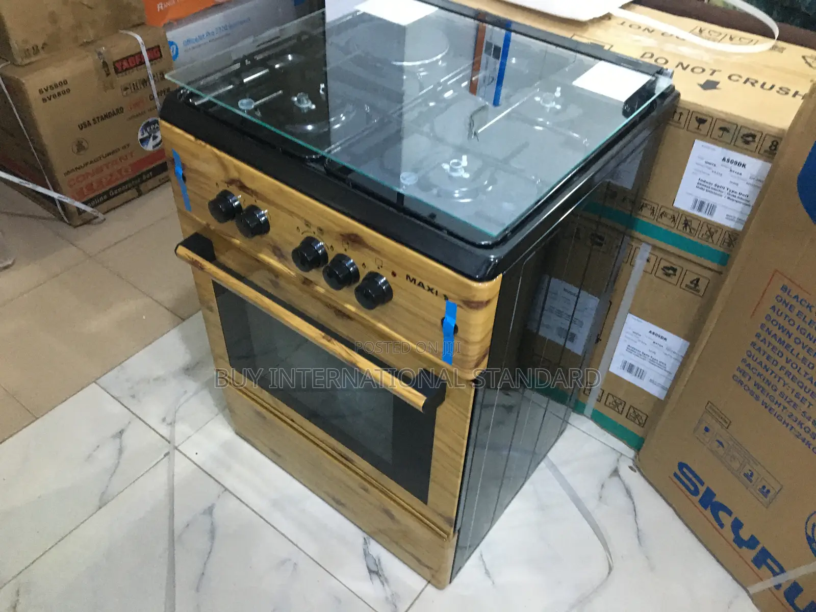 Maxi 3 + 1 Gas Stove – With Regulator Support