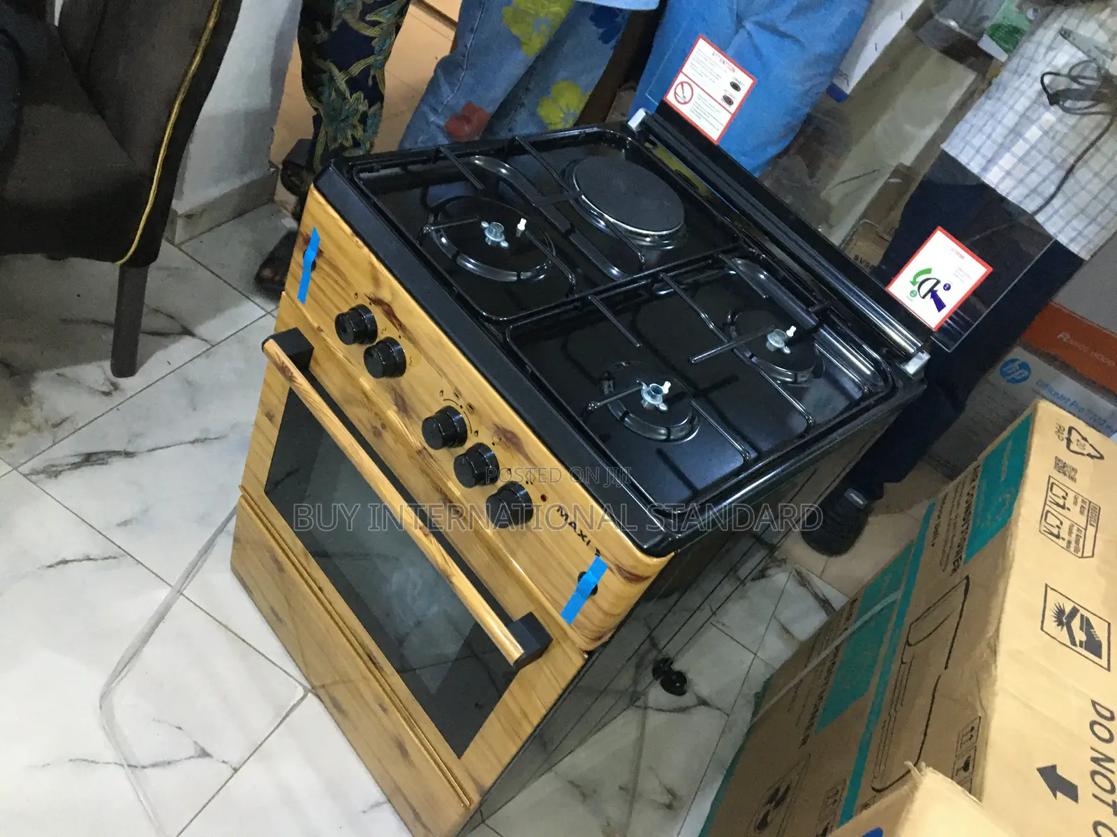 Maxi 3+1 Gas Cooker – Wide Cooking Area