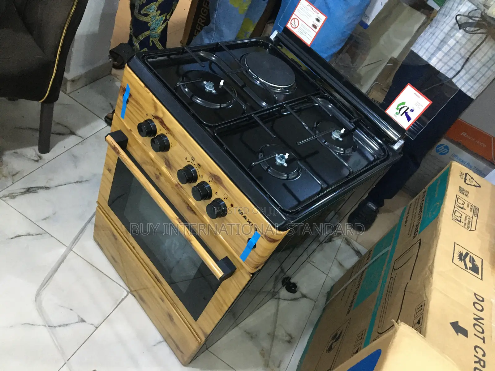 Maxi 3+1 Gas Cooker – Wide Cooking Area