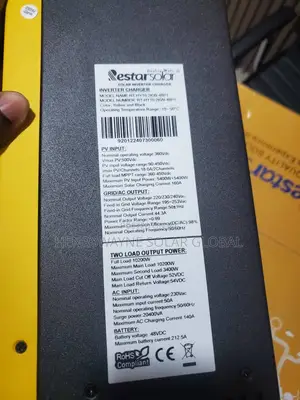 Restar Inverter 48v 10.2kva With Two Load Output