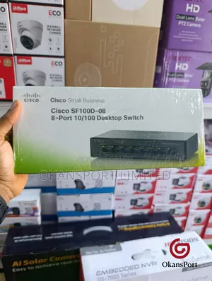Cisco Sf100d‐08 8 Port 10/100mbps Desktop Switch – Unmanaged Small Bus