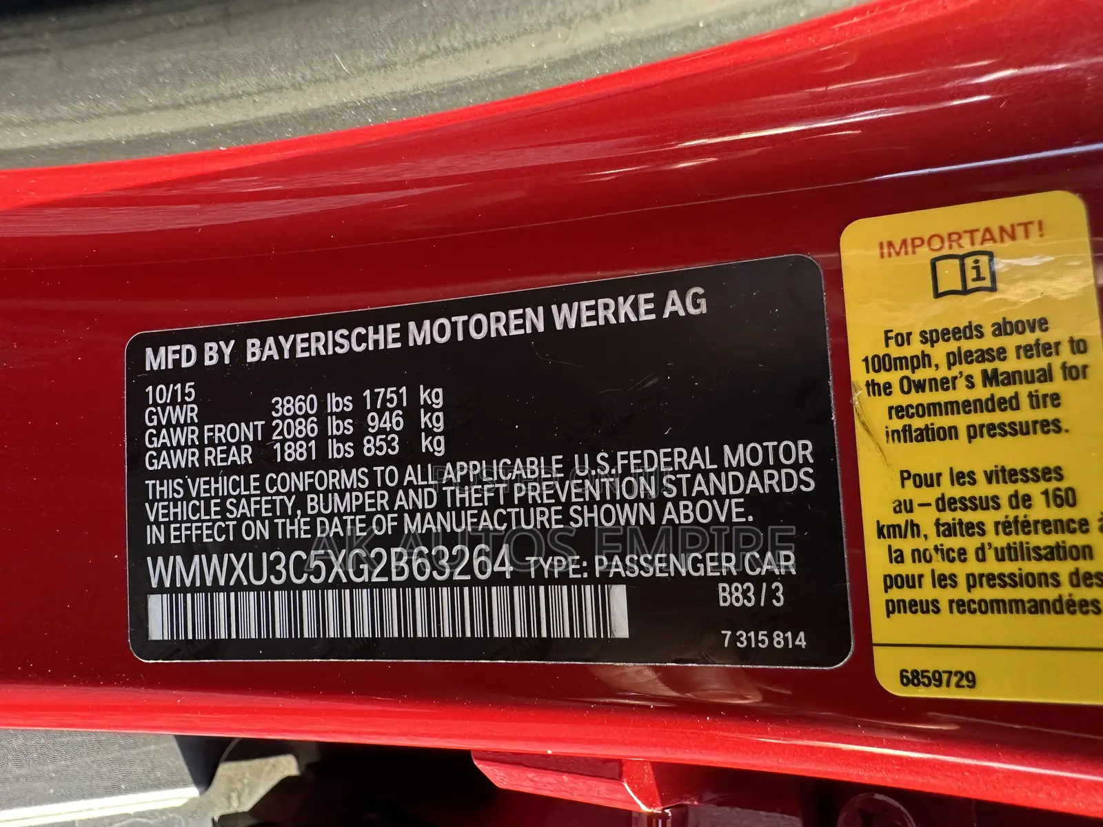 Mini Cooper 2016 Red