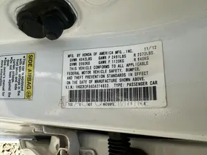 Honda Accord EX-L V-6 4dr Sedan FWD (3.5L 6cyl 6A) 2013 White
