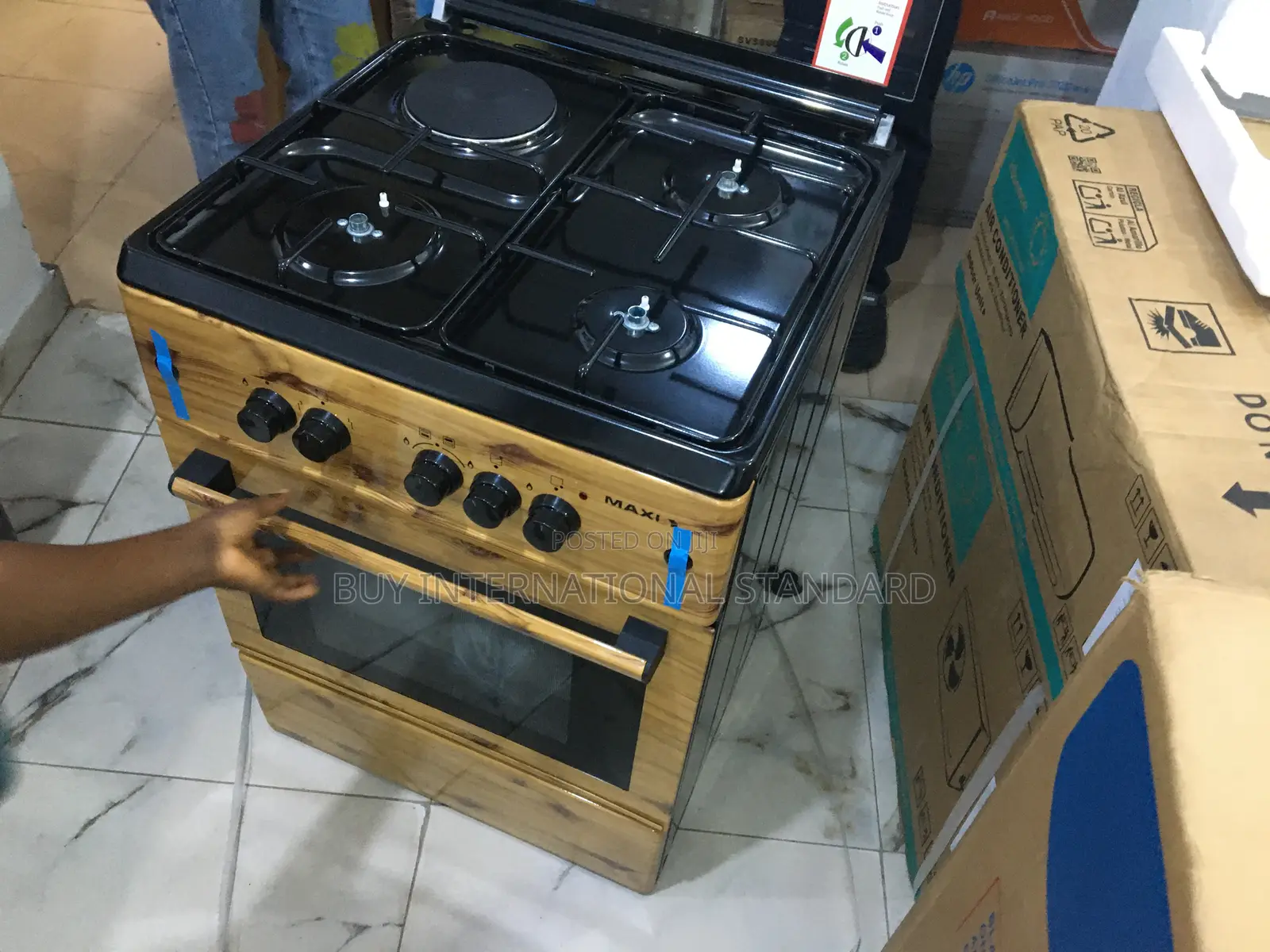 Maxi 3 + 1 Gas Stove – Easy to Use Controls