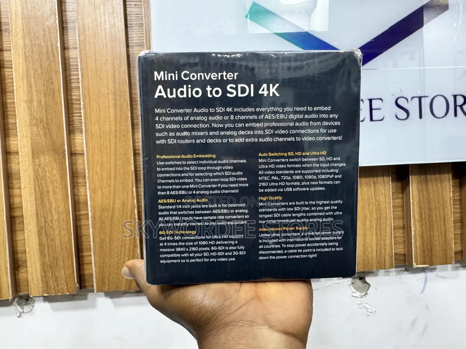Blackmagic Audio to Sdi