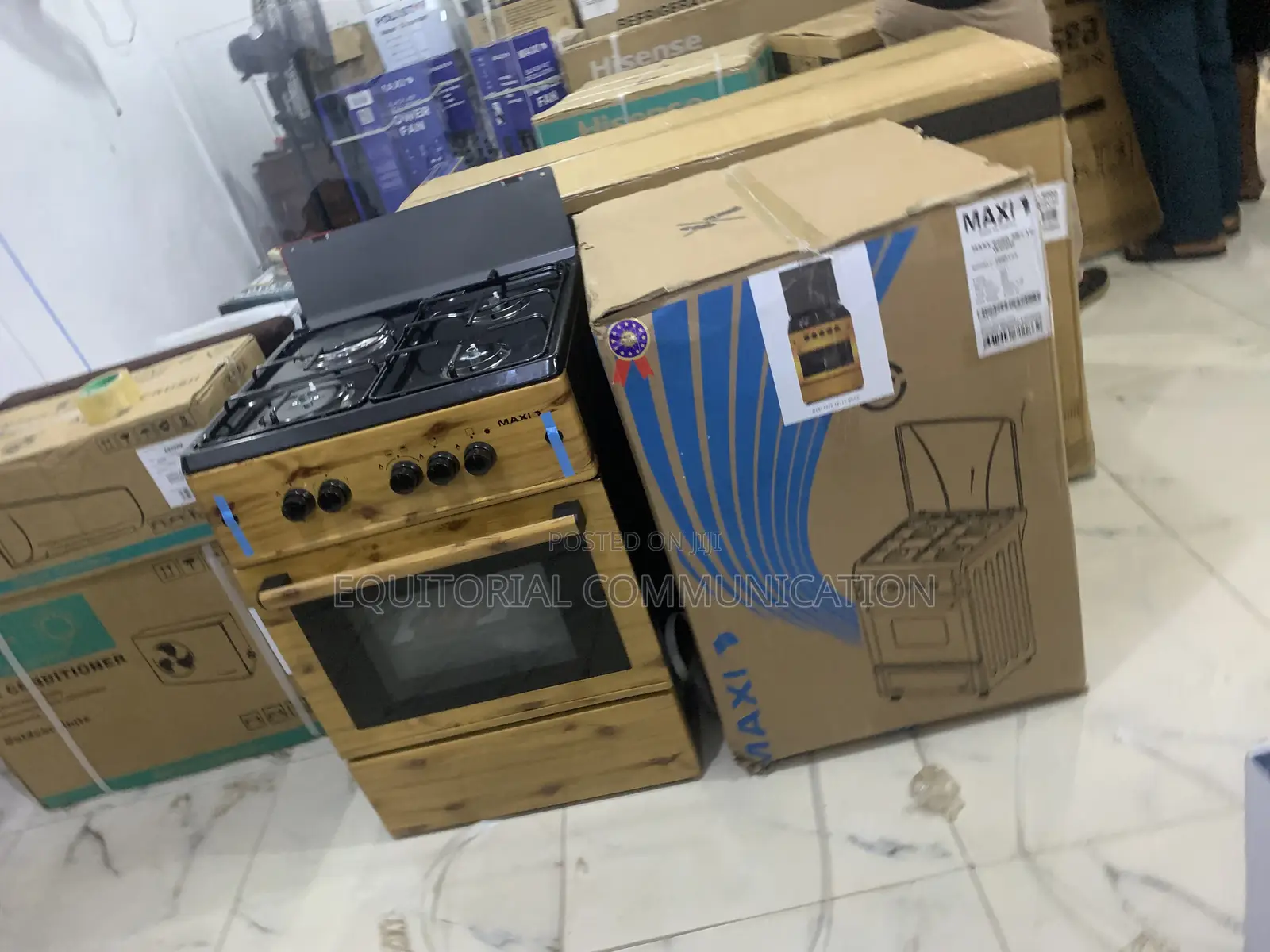 Maxi 6060 Cooking Range – Gas + Hotplate