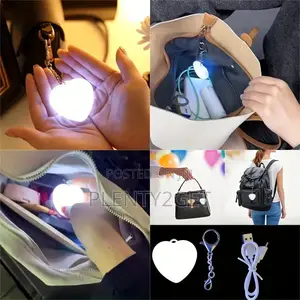Usb-Powered Touch-Sensitive Heart-Shaped Handbag Light
