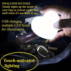Usb-Powered Touch-Sensitive Heart-Shaped Handbag Light