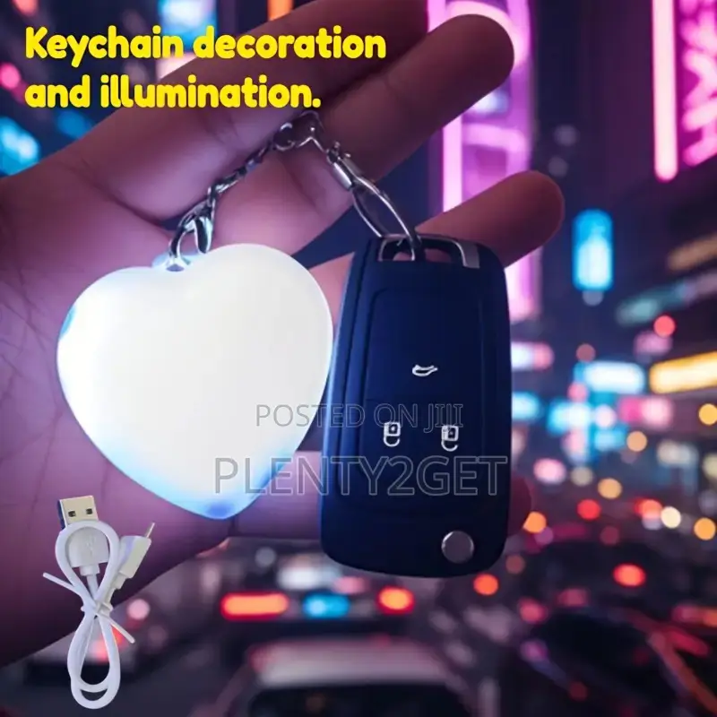 Usb-Powered Touch-Sensitive Heart-Shaped Handbag Light