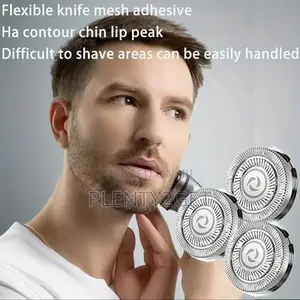 3pcs Spare Blades for Electric Portable Shaver, Replacement Blade