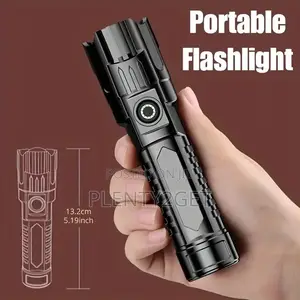 2pcs Led Flashlights - 1200mah, Usb Rechargeable, Long-Range Zoom