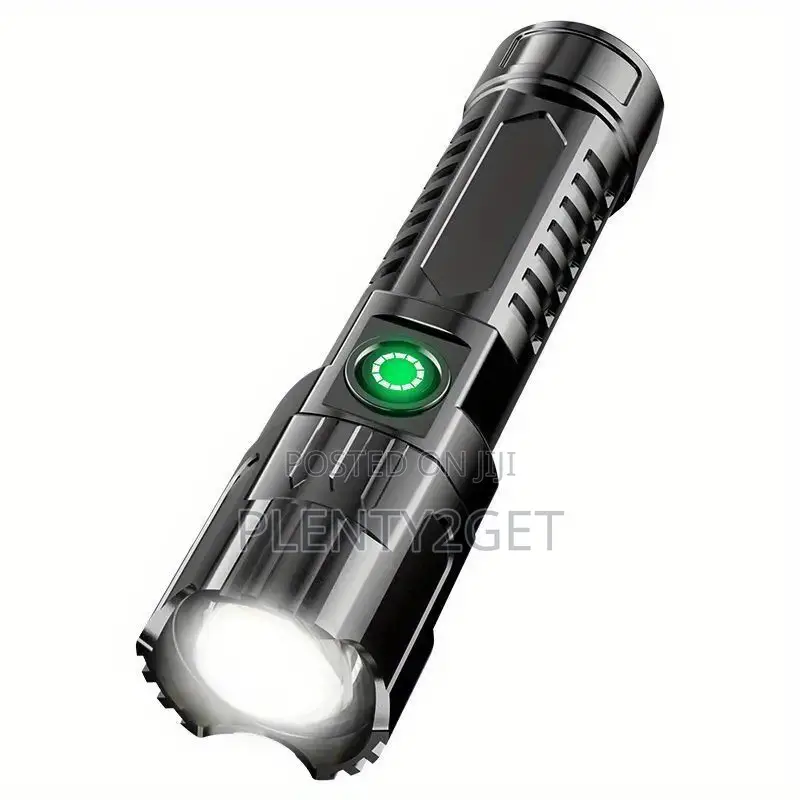 2pcs Led Flashlights - 1200mah, Usb Rechargeable, Long-Range Zoom