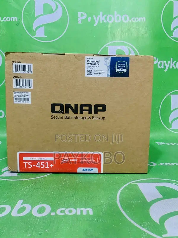 Qnap Ts-451+ 4-Bay Home and Soho Network Attached Storage Server