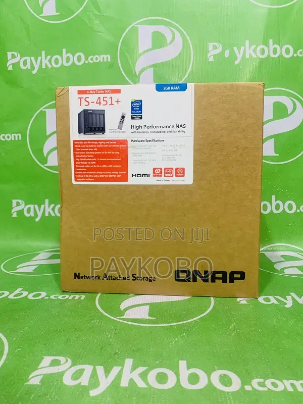 Qnap Ts-451+ 4-Bay Home and Soho Network Attached Storage Server