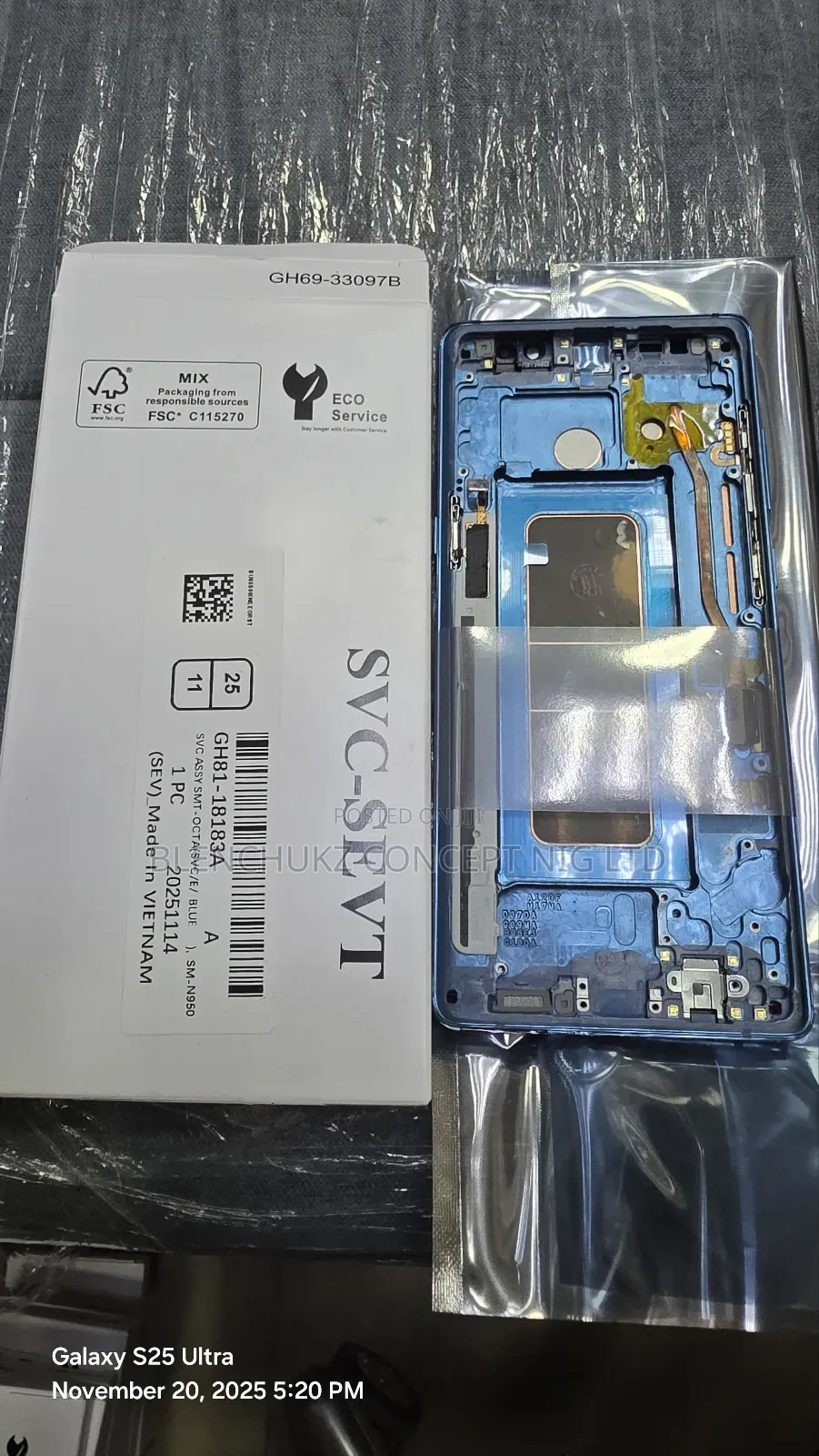 Samsung Note 8 Original Screen