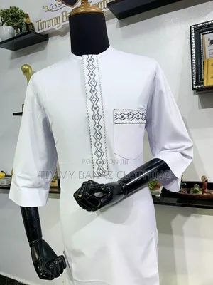 All White Classic 3 Piece Men's Agbada/Native Wear