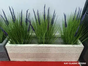 Outdoor Artificial Flower Pot With Flower Inside