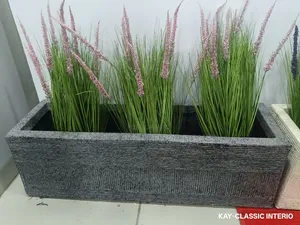 Outdoor Artificial Flower Pot With Flower Inside