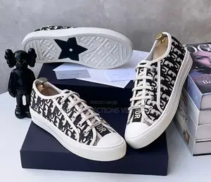 *New Christian Dior Cotton Walk'n'dior Oblique Sneakers.