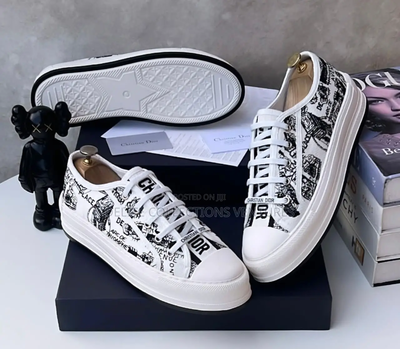 *New Christian Dior Cotton Walk'n'dior Oblique Sneakers.