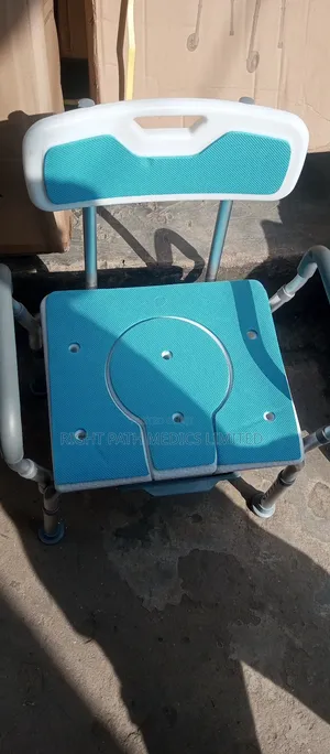 Commode Chair With Arm and Back Rest