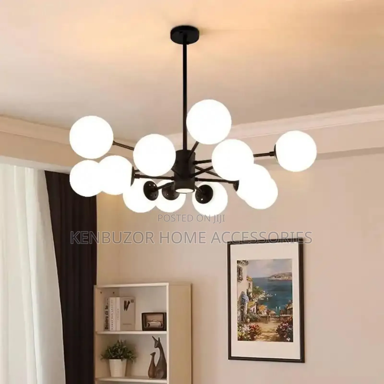 Home Magic Bean Glass Ball Chandelier