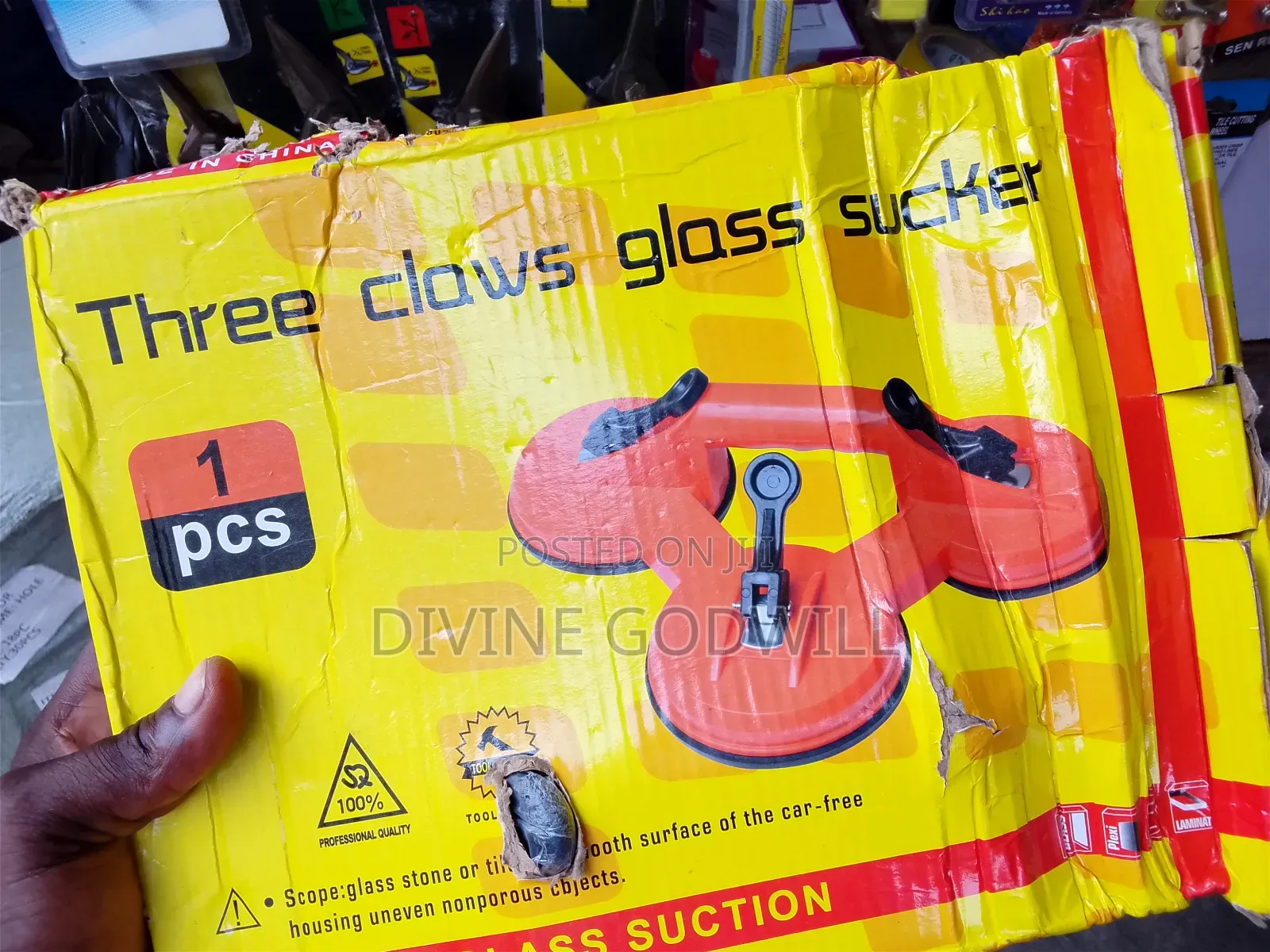 Three Claws Glass Sucker