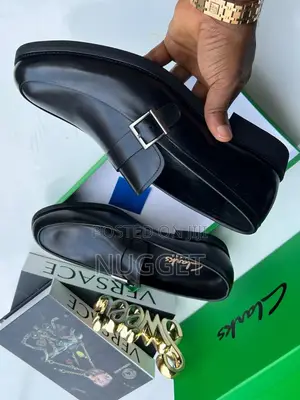 Clarks Loafers Black Leather