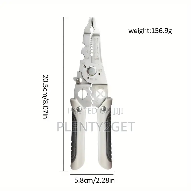 1pc Multi-Purpose Metal Wire Stripper - Ergonomic Design, Precision