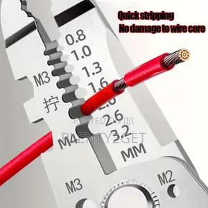 1pc Multi-Purpose Metal Wire Stripper - Ergonomic Design, Precision
