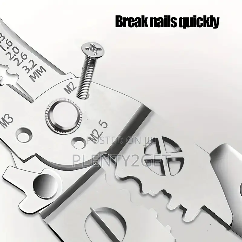1pc Multi-Purpose Metal Wire Stripper - Ergonomic Design, Precision