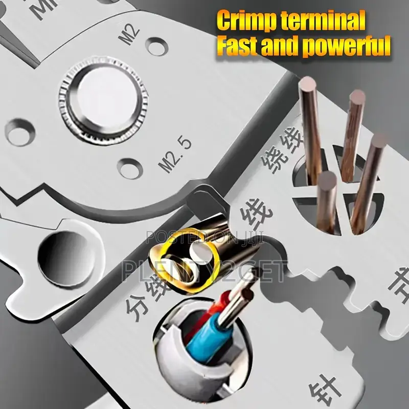 1pc Multi-Purpose Metal Wire Stripper - Ergonomic Design, Precision