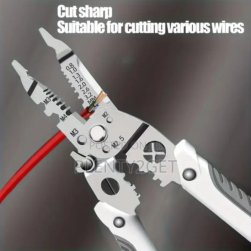 1pc Multi-Purpose Metal Wire Stripper - Ergonomic Design, Precision