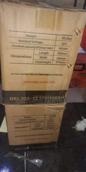 GBM 100ah Gel Batteries
