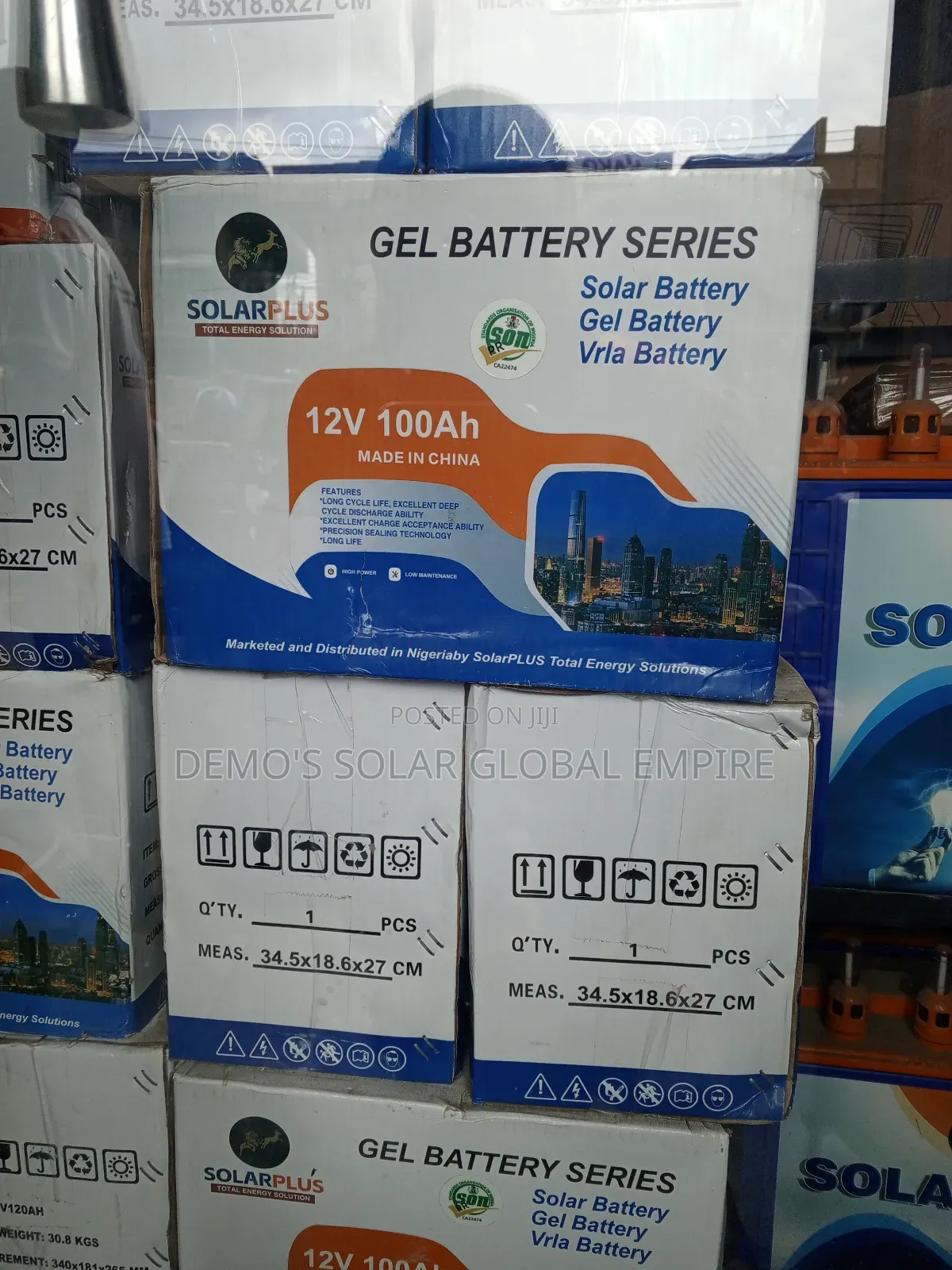 Dry Cell Battery 100a Solarplus