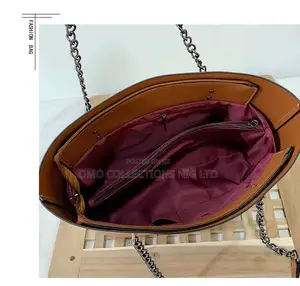 Exquisite Brown Leather Ladies Bag – Elegant and Premium Quality
