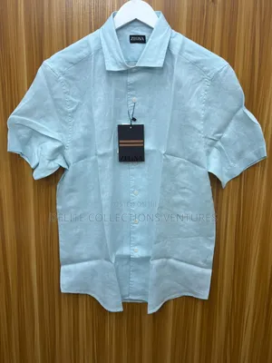 *100% Linen Fabrics Zegna Shirts and Shorts Available in Sizes*