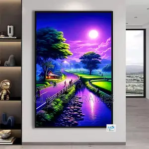Hd Framed Abstract Canvas Digi Painting Wall Art