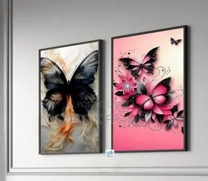 Hd Framed Acrylic Artistic Butterfly Wallart