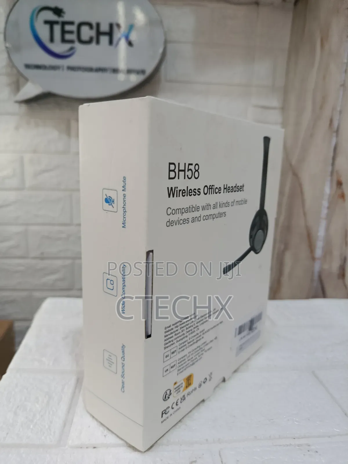 New Bee Wireless Headset Bluetooth Advanced Enc Mic 20hrs Talktime